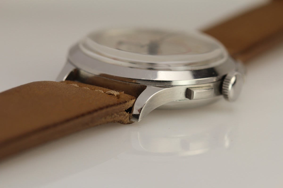 Men's Universal Geneve Stainless Steel Compax Wristwatch