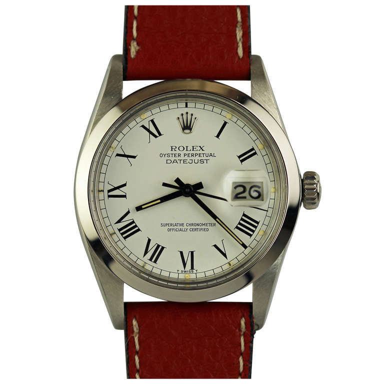 Rolex Stainless Steel Datejust Wristwatch Ref 16000 circa 1982