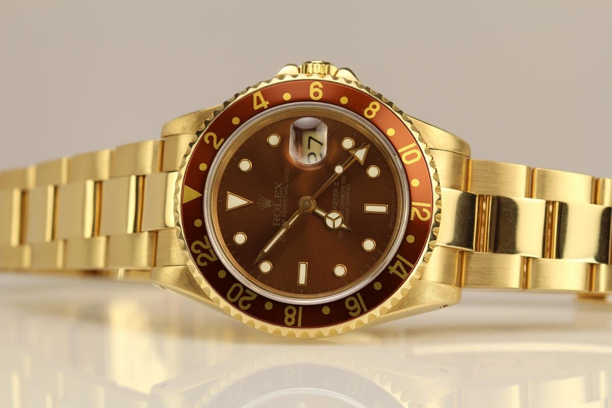 Rolex Yellow Gold GMT-Master II Wristwatch Ref 16718 2