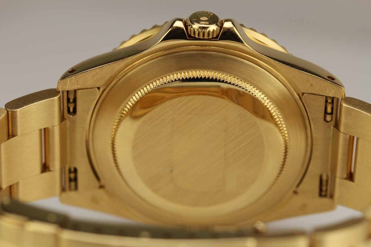 Rolex Yellow Gold GMT-Master II Wristwatch Ref 16718 In Excellent Condition In Miami Beach, FL
