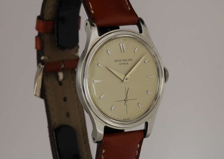 Patek Philippe Stainless Steel Wristwatch Ref 2509 circa 1953