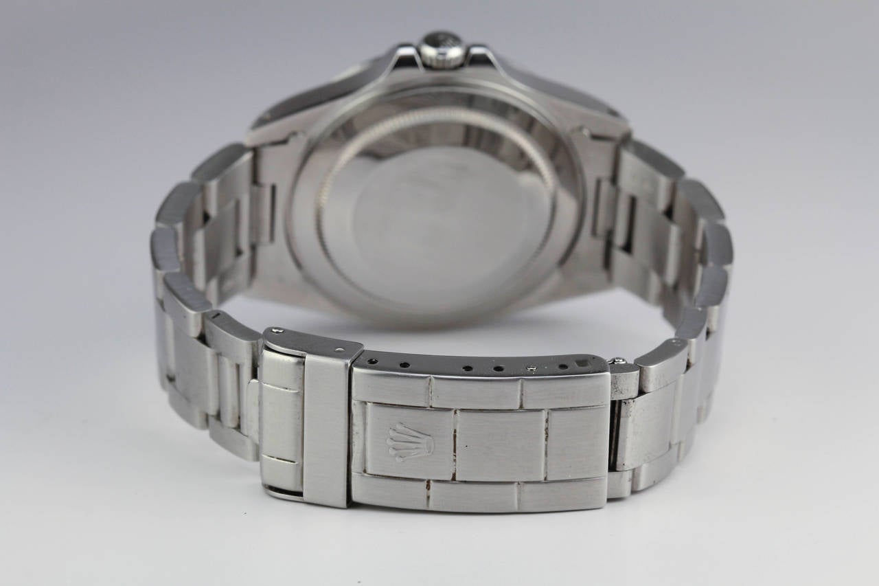 Men's Rolex Stainless Steel Explorer II Series L White Dial Wristwatch Ref 16570