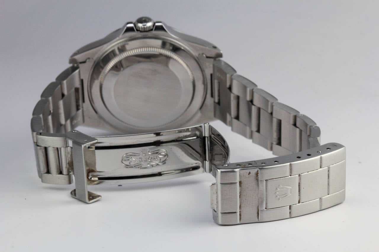 Rolex Stainless Steel Explorer II Series L White Dial Wristwatch Ref 16570 1
