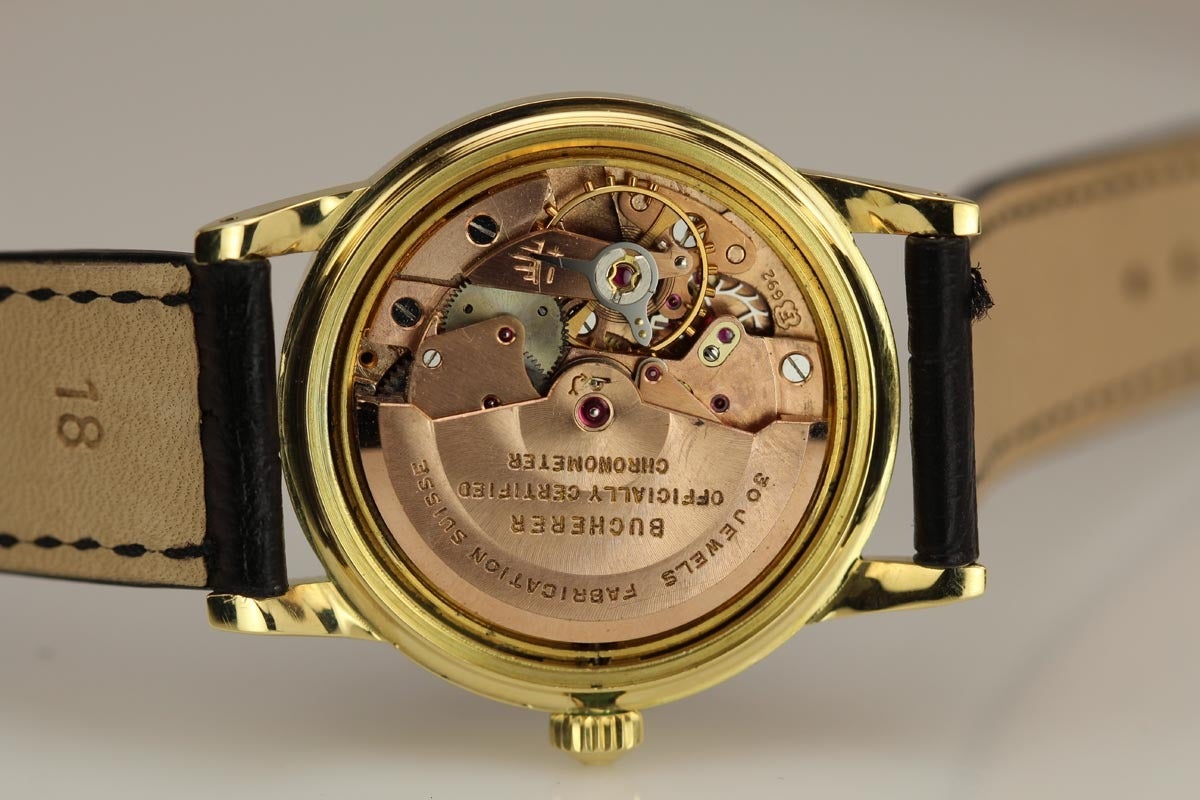 Men's Bucherer Yellow Gold Chronometre Wristwatch
