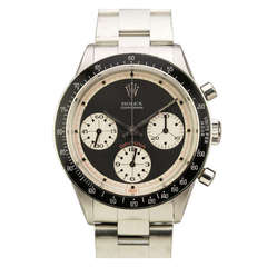 Rolex Stainless Steel Daytona Paul Newman Wristwatch Ref 6241