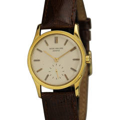 Patek Philippe Yellow Gold Calatrava Wristwatch Ref 3438