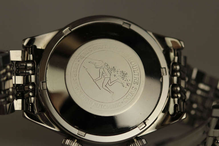 Men's LeCoultre Stainless Steel Deep Sea Alarm Automatic Diver's Wristwatch