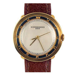 Vacheron & Constantin Yellow Gold Wristwatch with Unusual Bezel