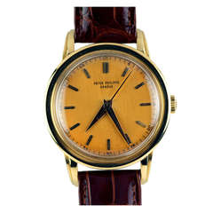 Patek Philippe Yellow Gold Calatrava Wristwatch Ref 2481