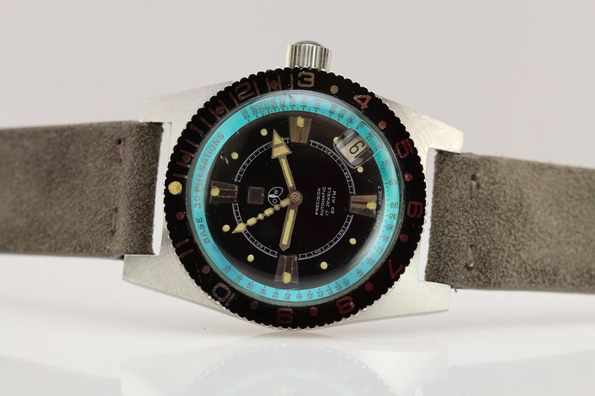 Ollech & Wajs Stainless Steel Diver's Wristwatch 1
