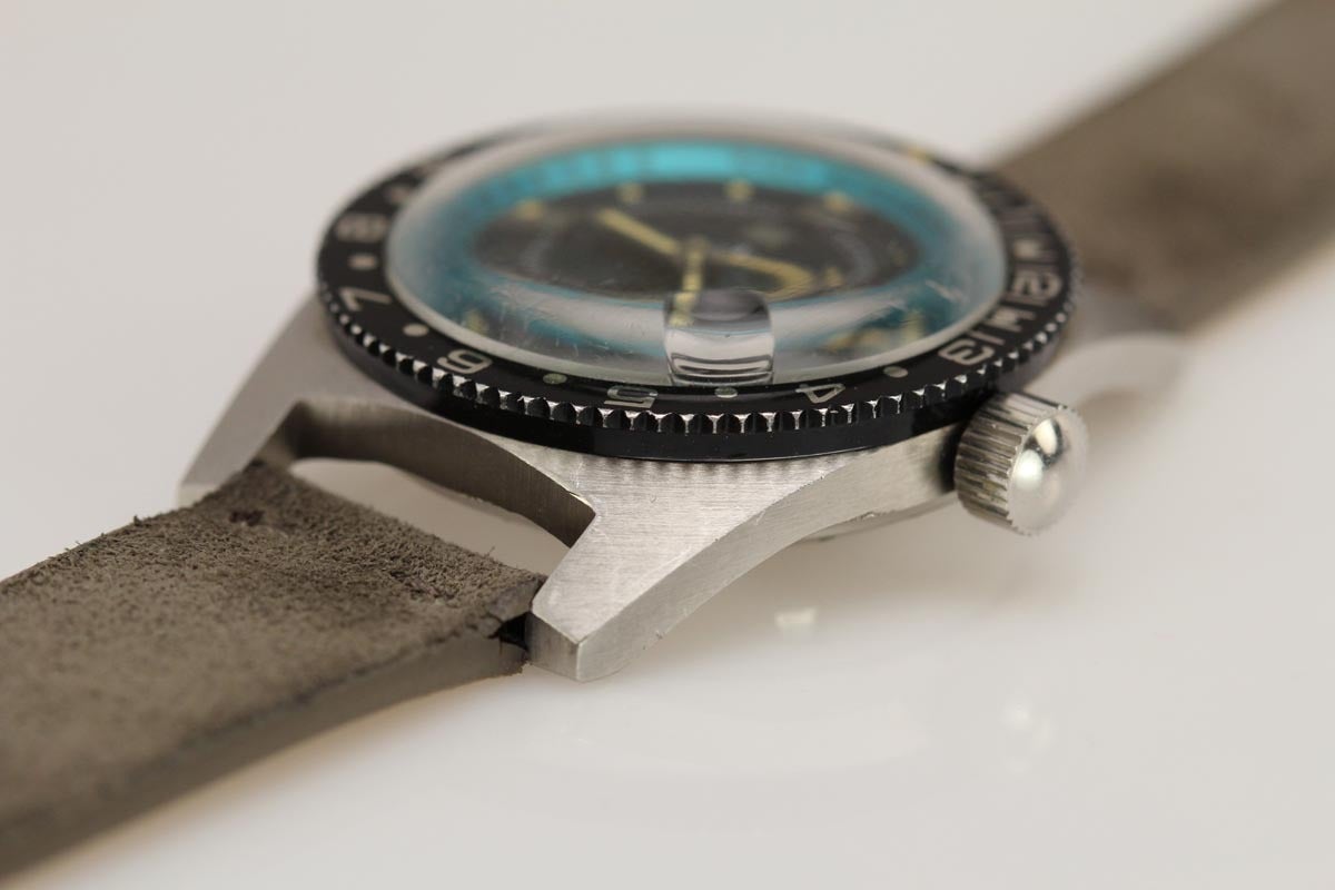 Men's Ollech & Wajs Stainless Steel Diver's Wristwatch