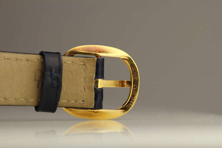 Gelbgold Ellipsen-Armbanduhr von Patek Philippe mit Hobnail-Lünette Ref 3989, Gelbgold Herren