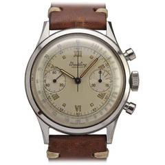 Breitling Stainless Steel Premier Chronograph Wristwatch Ref 777