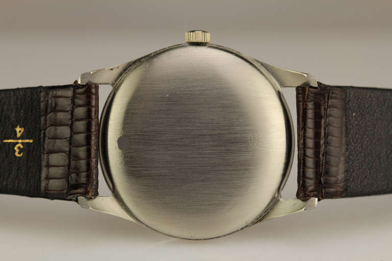 Rolex Stainless Steel Precision Wristwatch Ref 8051 circa 1950s In Excellent Condition In Miami Beach, FL