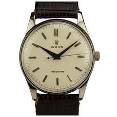 Rolex Stainless Steel Precision Wristwatch Ref 8051 circa 1950s