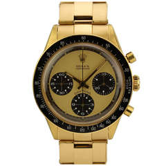 Rolex Gelbgold Cosmograph Daytona Paul Newman Armbanduhr Ref 6264