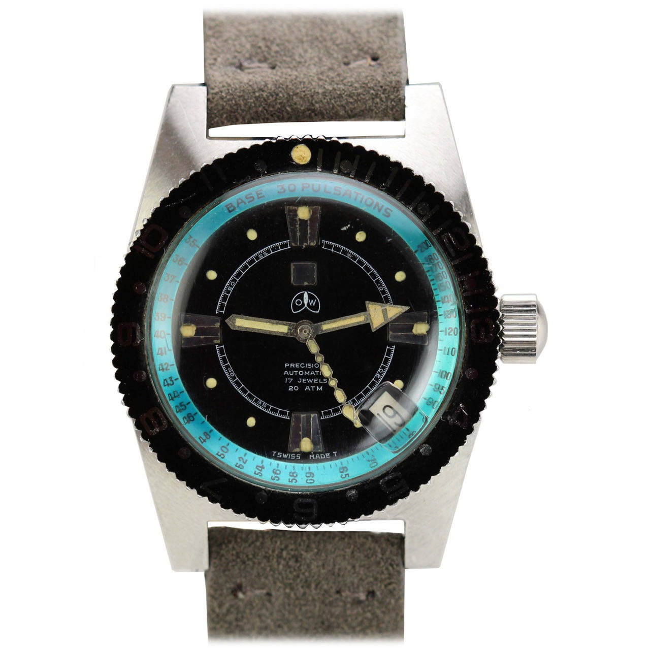 Ollech & Wajs Stainless Steel Diver's Wristwatch