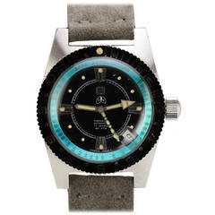 Vintage Ollech & Wajs Stainless Steel Diver's Wristwatch