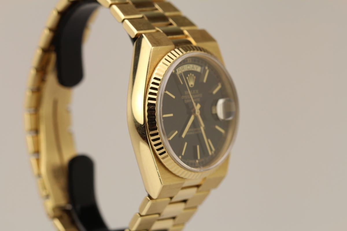 Rolex Yellow Gold Day-Date Quartz Wristwatch Ref 19018 3