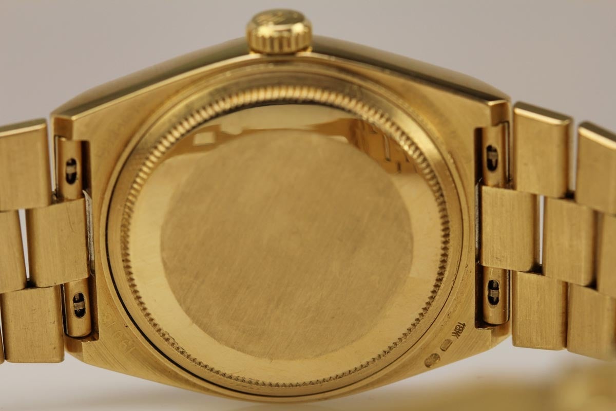 Men's Rolex Yellow Gold Day-Date Quartz Wristwatch Ref 19018