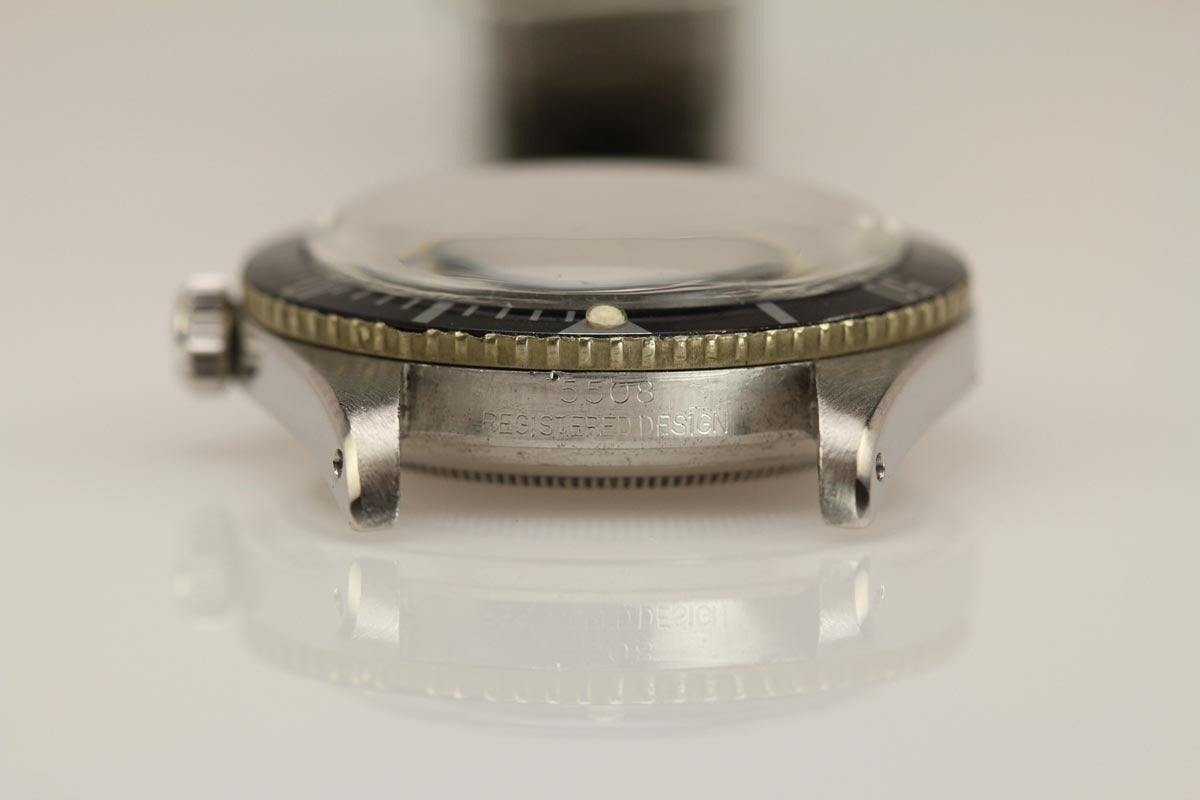 Rolex Stainless Steel James Bond Submariner Wristwatch Ref 5508 In Excellent Condition In Miami Beach, FL