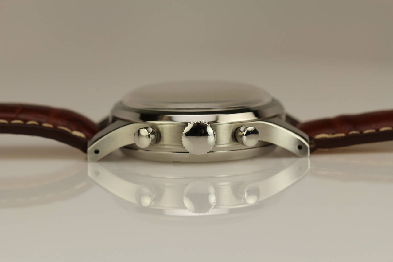Minerva Stainless Steel Chronograph Wristwatch 2
