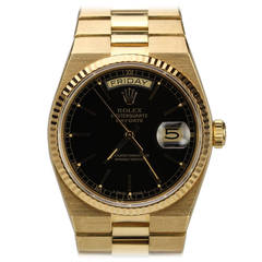 Rolex Yellow Gold Day-Date Quartz Wristwatch Ref 19018