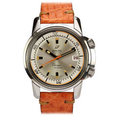 Vintage Enicar Stainless Steel Sherpa Ultradive Wristwatch Ref 144/35/03