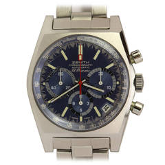 Zenith Stainless Steel El Primero Chronograph Wristwatch