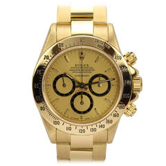 Rolex Yellow Gold Cosmograph Daytona Wristwatch Ref 16528