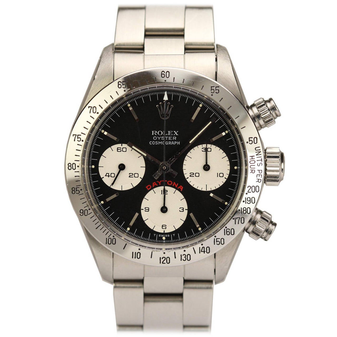 Rolex Stainless Steel Cosmograph Daytona Wristwatch Ref 6265