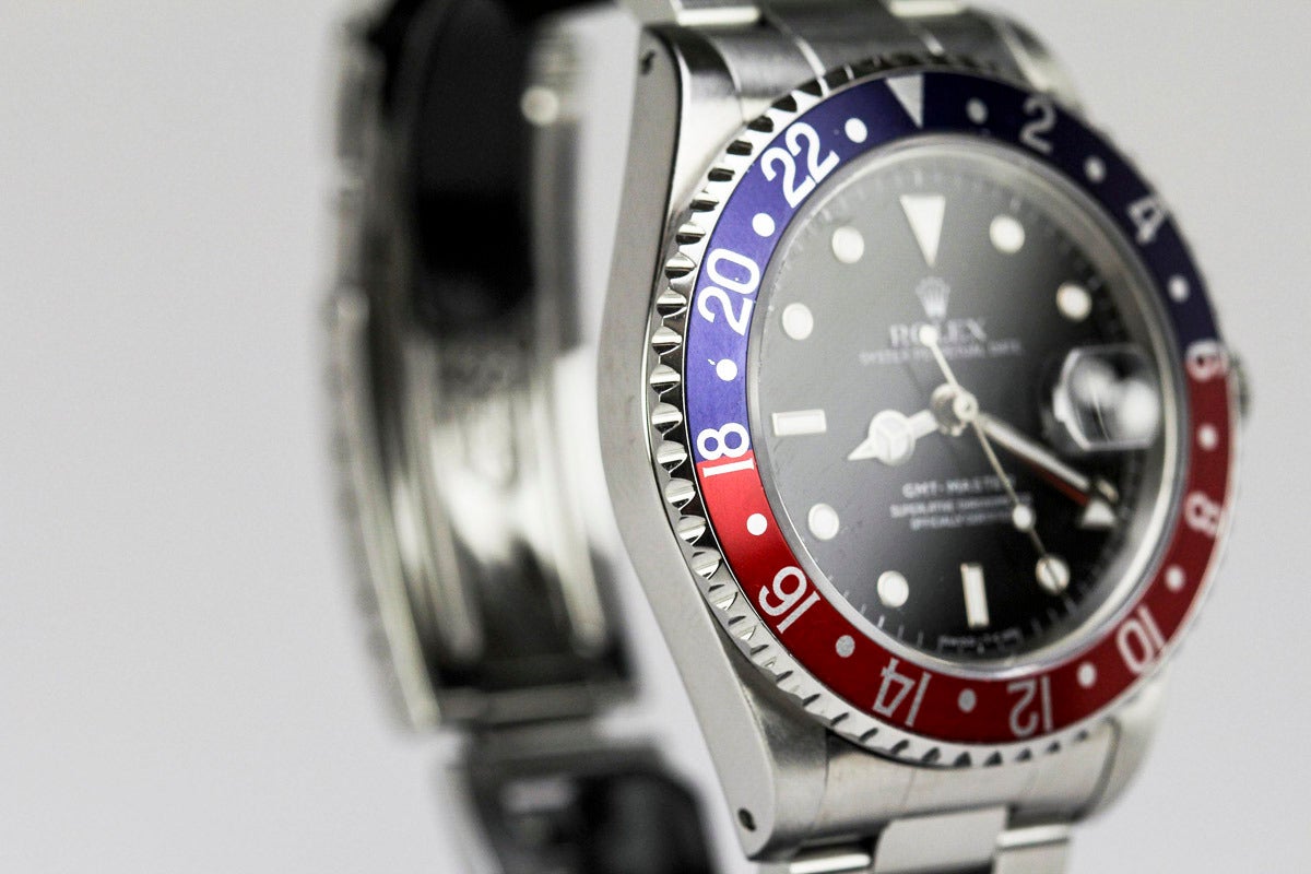Rolex Stainless Steel GMT Master Chronometer Wristwatch Ref 16700 In Excellent Condition In Miami Beach, FL