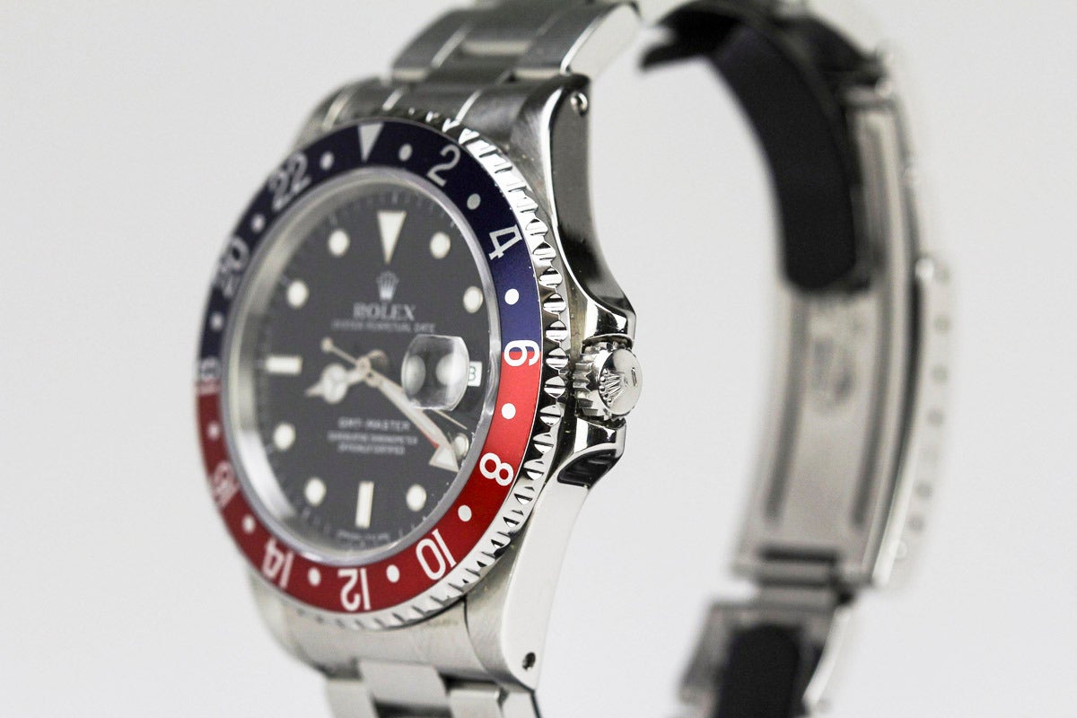 Men's Rolex Stainless Steel GMT Master Chronometer Wristwatch Ref 16700