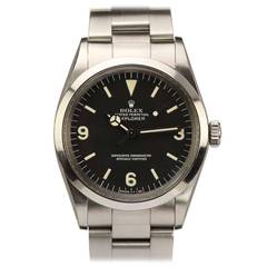 Vintage Rolex Stainless Steel Explorer I Wristwatch Ref 1016