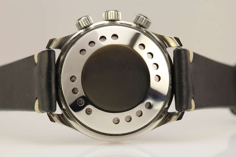 Jaeger-LeCoultre Stainless Steel Polaris Alarm Wristwatch circa 1960s 1
