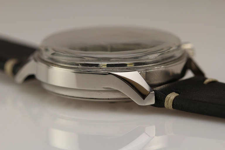 Jaeger-LeCoultre Stainless Steel Polaris Alarm Wristwatch circa 1960s 3