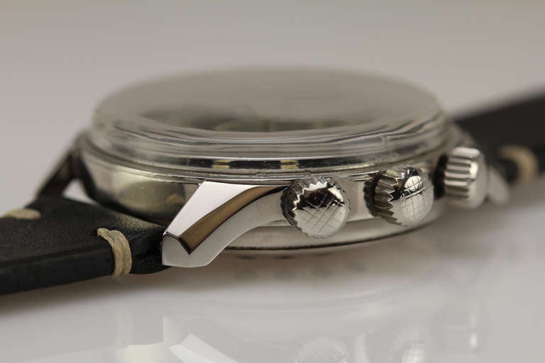 Jaeger-LeCoultre Stainless Steel Polaris Alarm Wristwatch circa 1960s 4