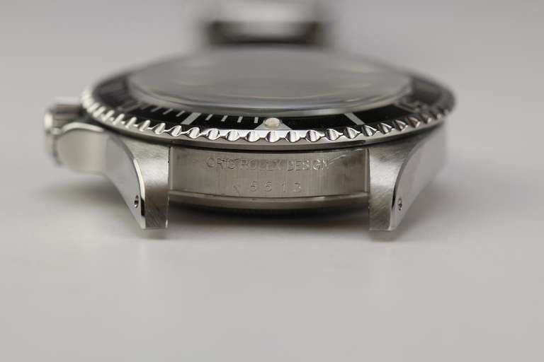Rolex Stainless Steel Submariner Wristwatch Ref 5513 circa 1983 4