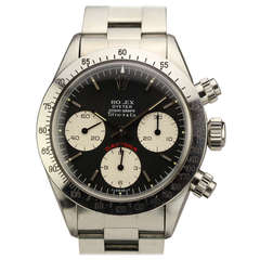 Retro Rolex Stainless Steel Daytona Wristwatch Retailed by Tiffany & Co. Ref 6265