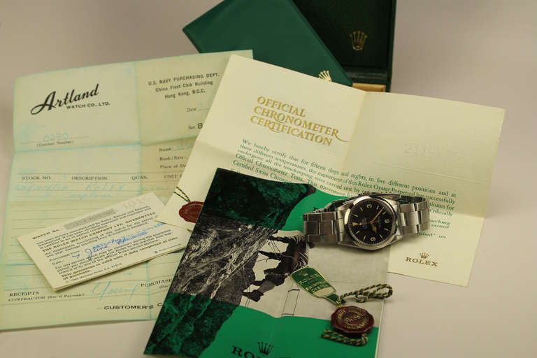 Rolex Stainless Steel Explorer Wristwatch Ref 1016 circa 1968 2