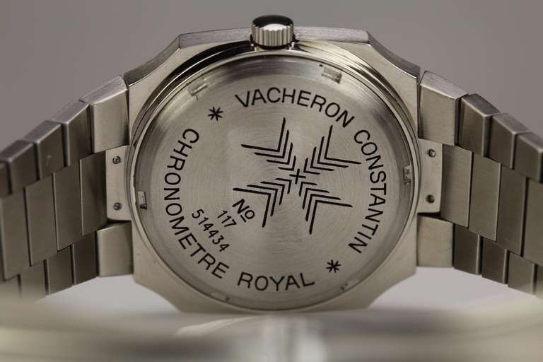 Vacheron & Constantin Stainless Steel Royal Chronometer Wristwatch with Date In Excellent Condition In Miami Beach, FL