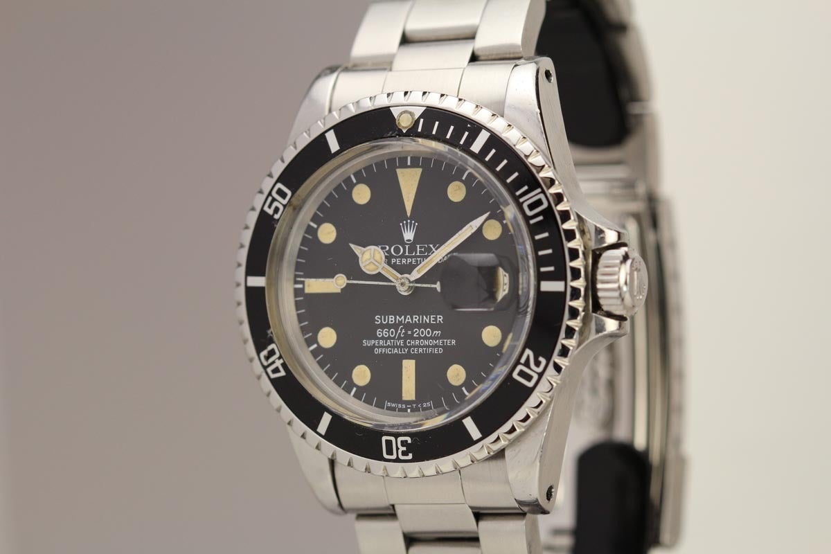 Rolex Stainless Steel Submariner Date Wristwatch Ref 1680 In Excellent Condition In Miami Beach, FL