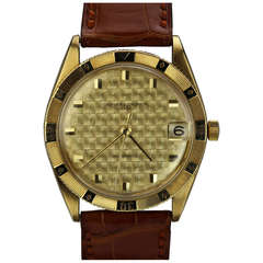 Vintage Vacheron 
Constantin Yellow Gold Turnograph Wristwatch with Date circa 1960s