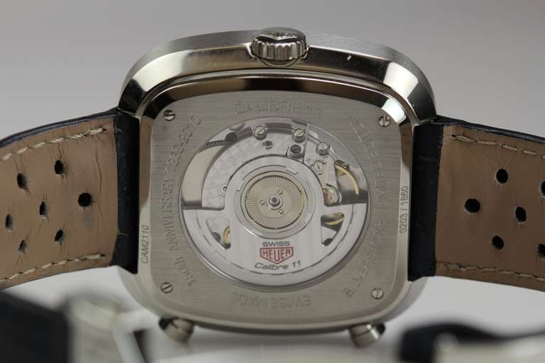 Men's Tag Heuer Stainless Steel Silverstone Chronograph Wristwatch circa 2010