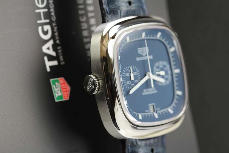 Tag Heuer Stainless Steel Silverstone Chronograph Wristwatch circa 2010 5