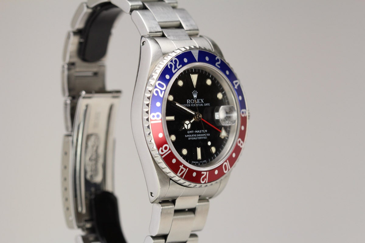 Rolex Stainless Steel GMT-Master Wristwatch Ref 16700 In Excellent Condition In Miami Beach, FL