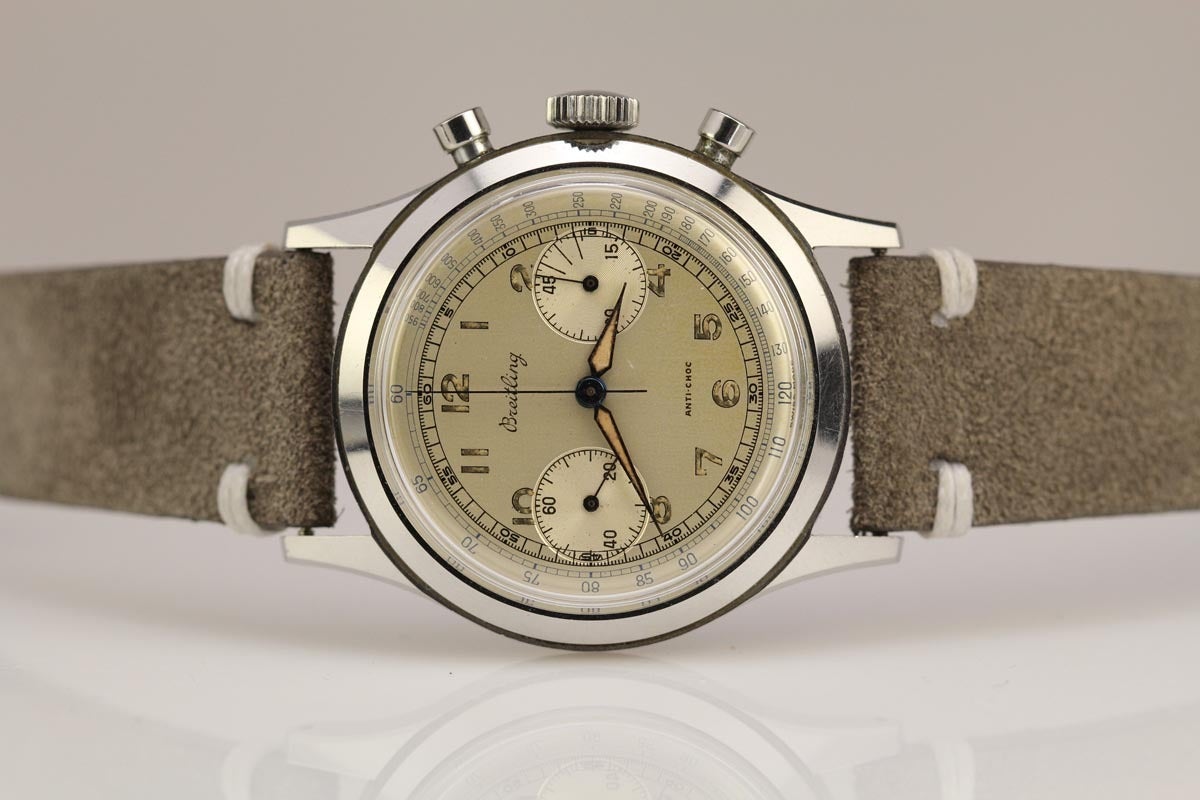 Breitling Stainless Steel Premier Chronograph Wristwatch Ref 777 In Excellent Condition In Miami Beach, FL