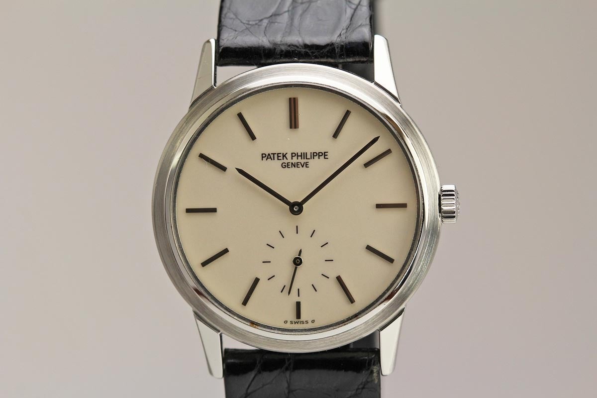 Patek Philippe Stainless Steel Calatrava Japanese Special Edition Wristwatch In Excellent Condition In Miami Beach, FL