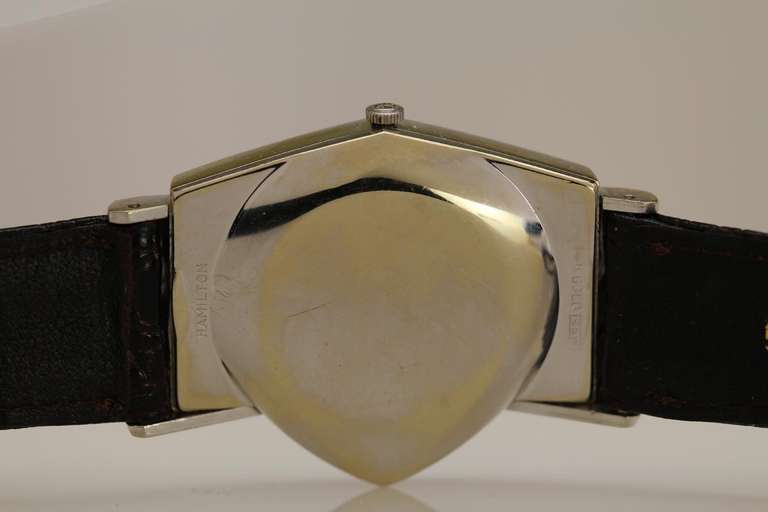 Men's Hamilton White Gold Ventura Electric Wristwatch 