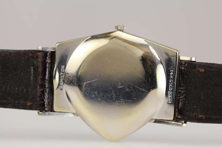 Hamilton White Gold Ventura Electric Wristwatch  1